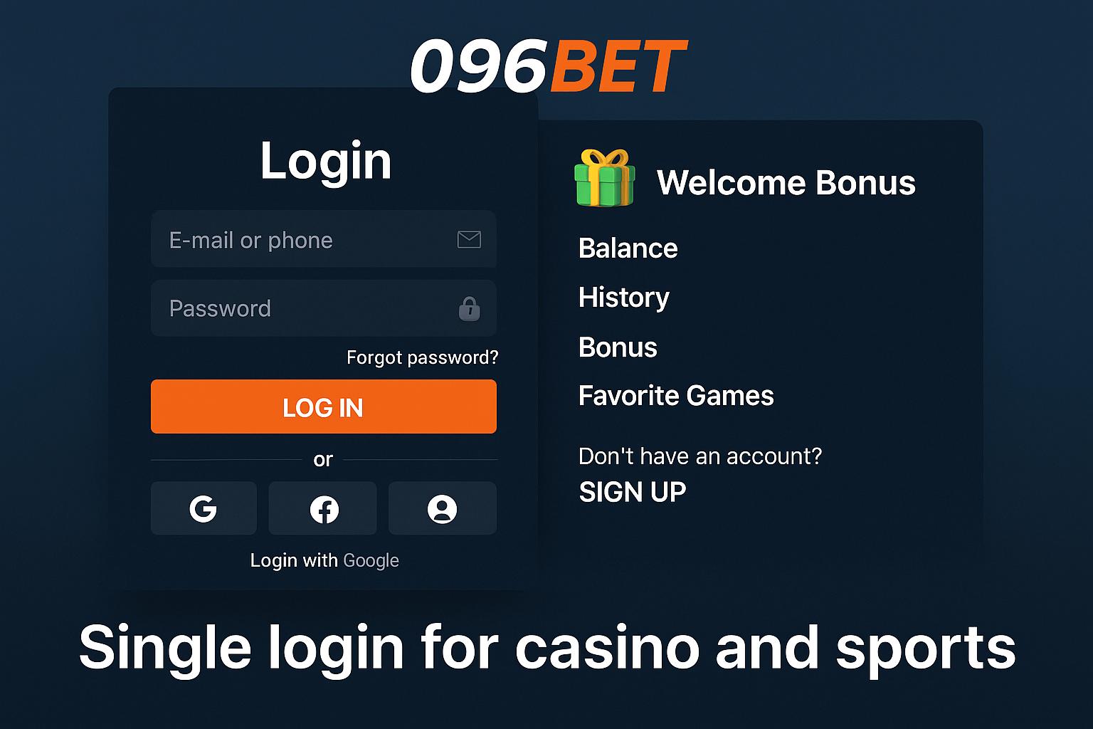 Registro na 096BET Garante Acesso a uma Vasta Seleção de jogo